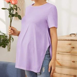 SHEIN maternity split tee